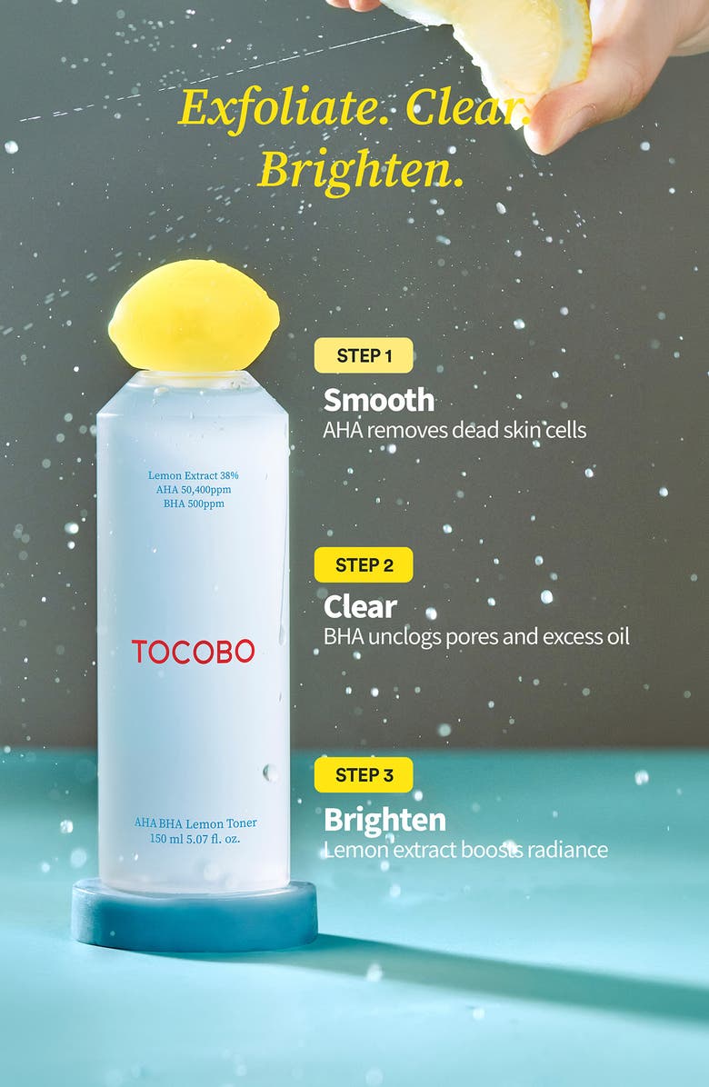 Tocobo AHA BHA Lemon Toner, Alternate, color,