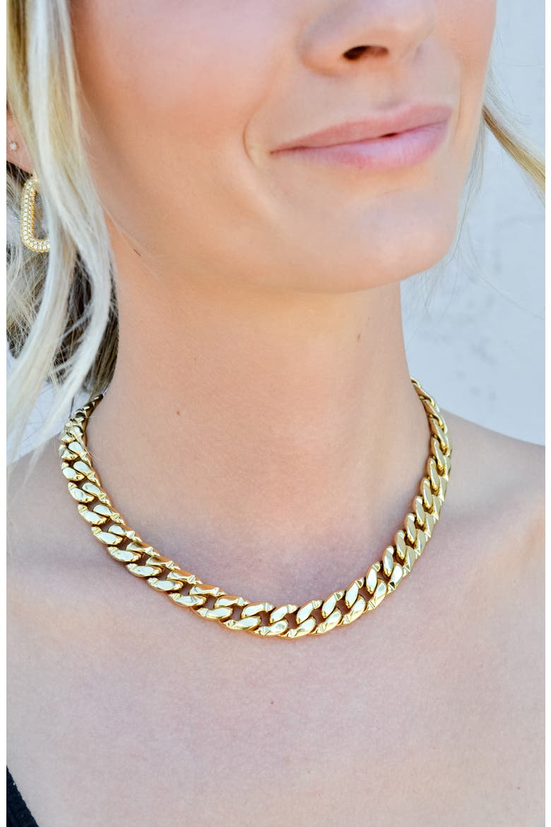 Mav Necklace, Alternate, color, GOLD