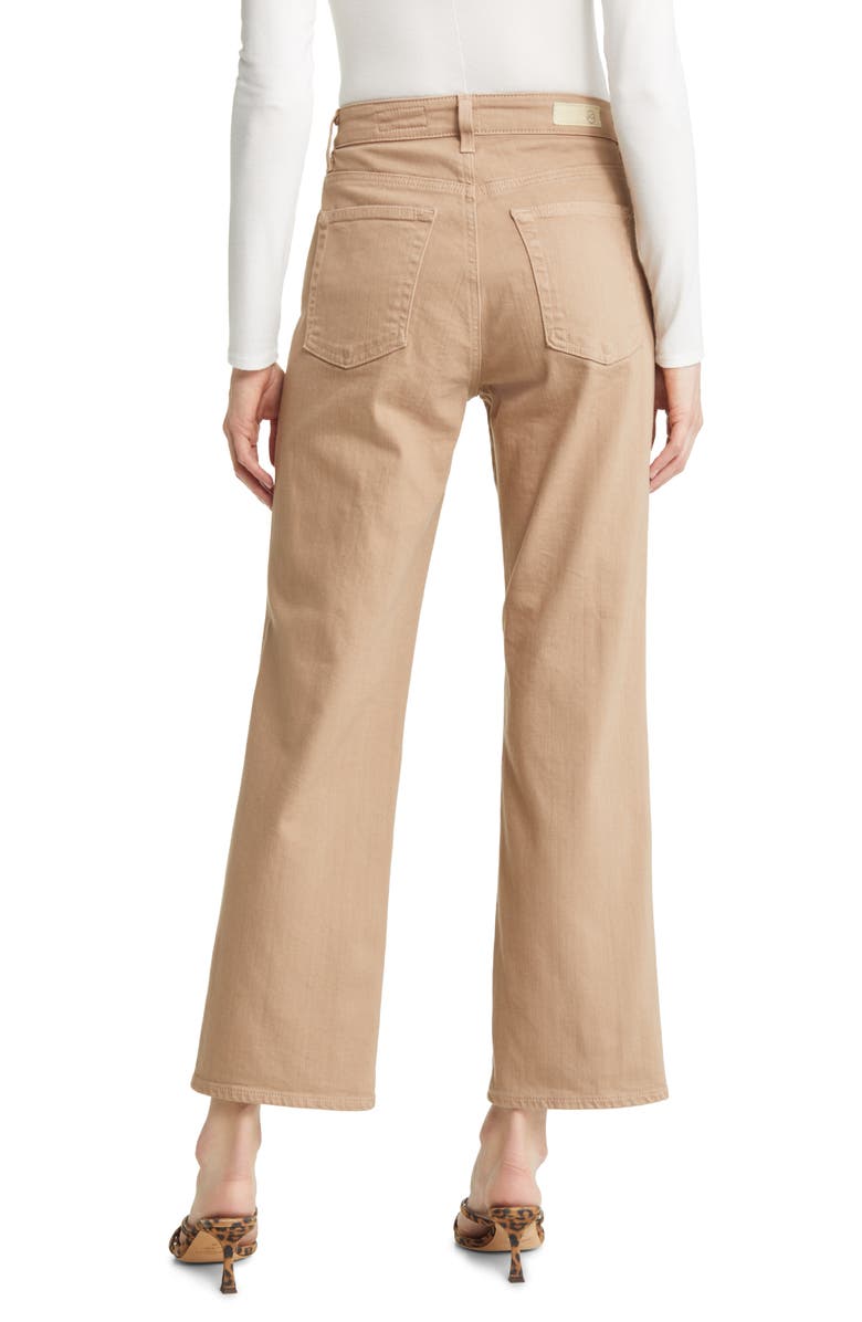 AG Kinsley High Waist Wide Leg Jeans, Alternate, color, Almond Biscotti