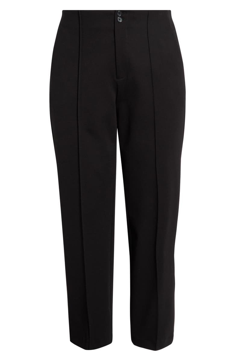 Liverpool Pintuck Pleat Front Slim Leg Pants, Alternate, color, Black