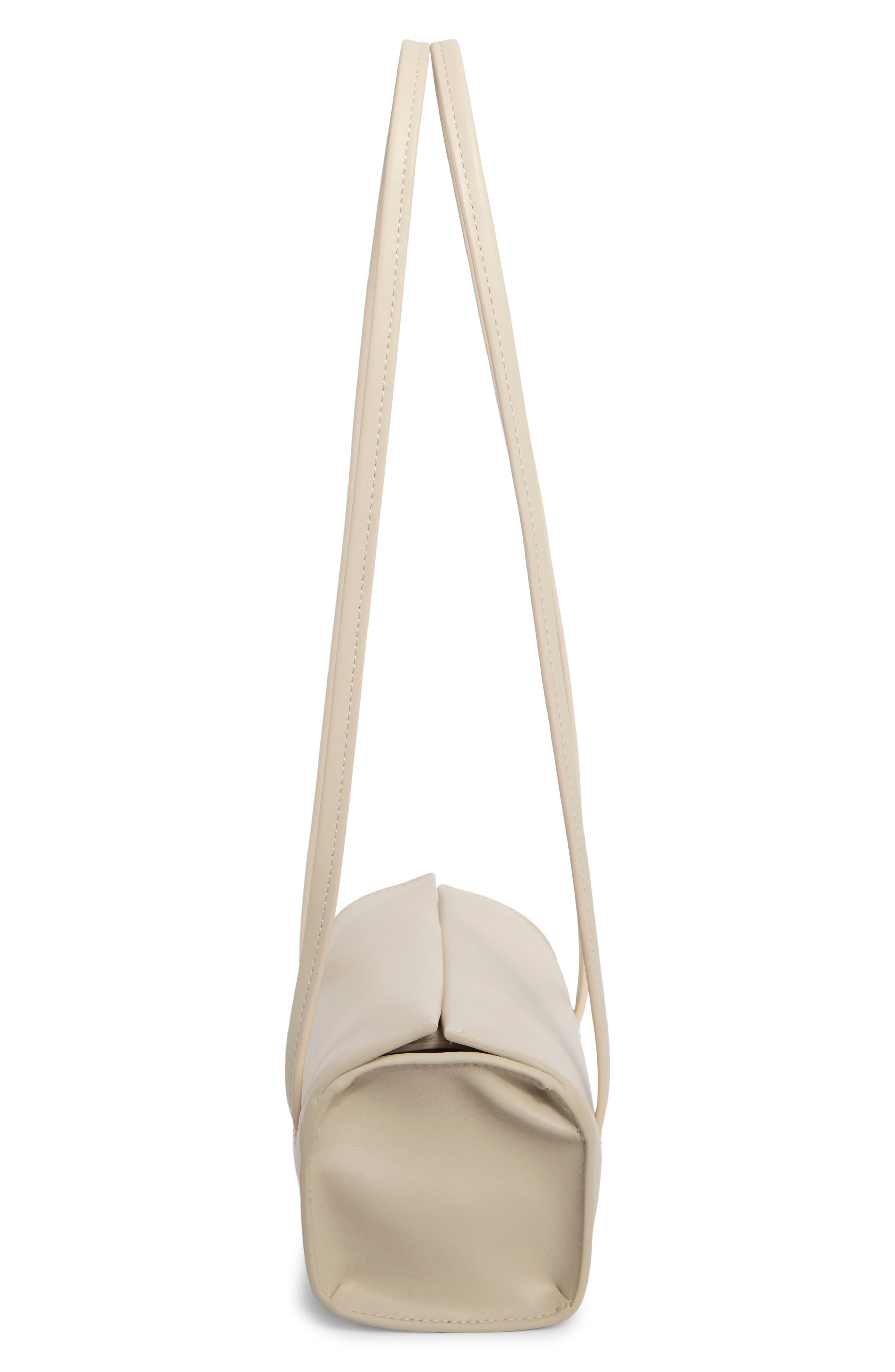 Mini Barrel Faux Leather Shoulder Bag, Alternate, color, IVORY