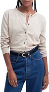 Barbour Bredon Tartan Accent Cotton & Cashmere Cardigan