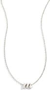 Mint & Lily Tiny Script Initial Necklace