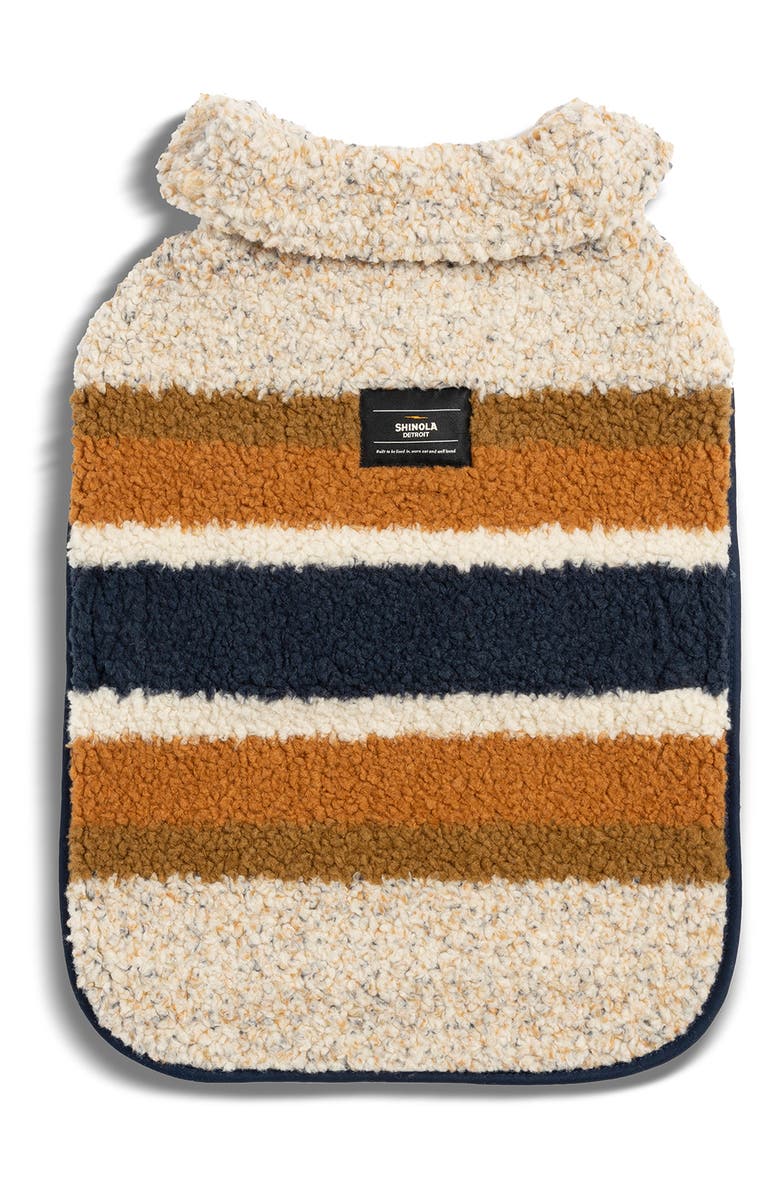 Shinola Fleece Dog Coat, Main, color, Oatmeal