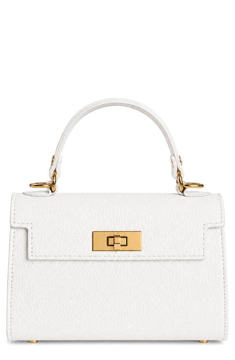 Allegra Leather Top Handle Bag