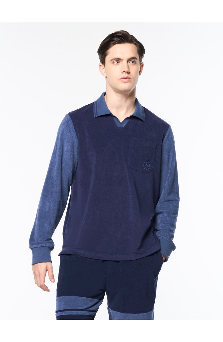 Sergio Tacchini Alvar Long Sleeve Polo, Alternate, color, Eclipse