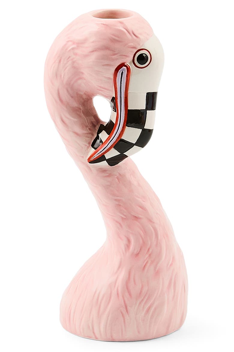 Patience Brewster Flamingo Bud Vase, Alternate, color, PINK
