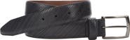 Johnston & Murphy Diagonal Etched Leather Belt