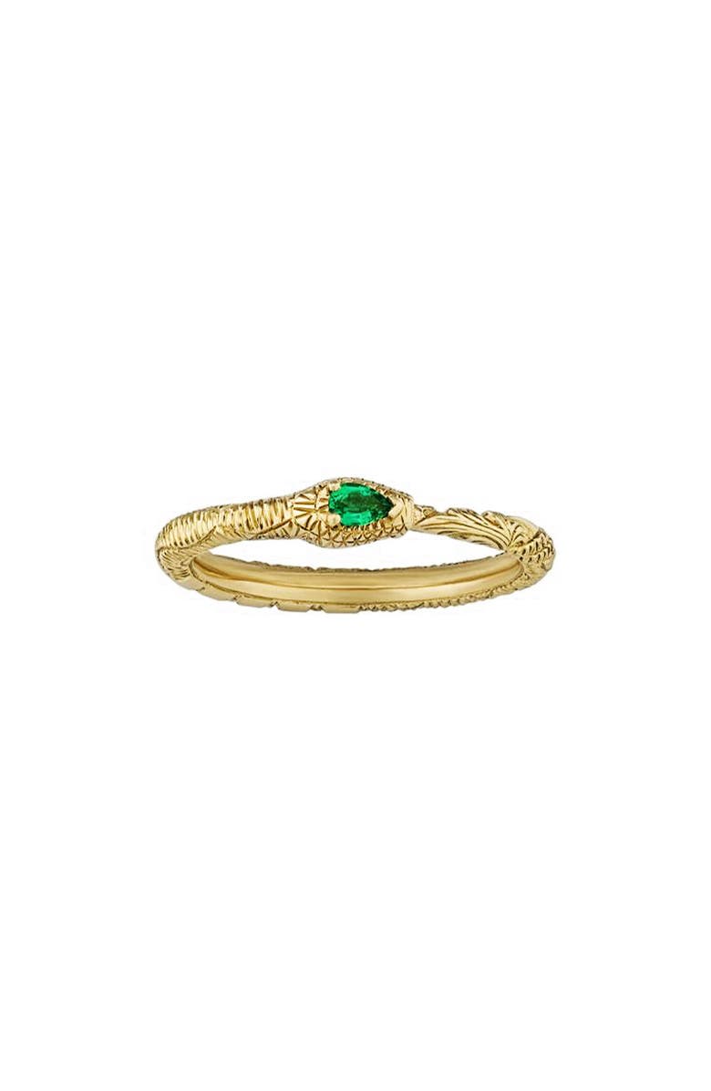 Gucci Ouroboros Emerald Ring, Main, color, 