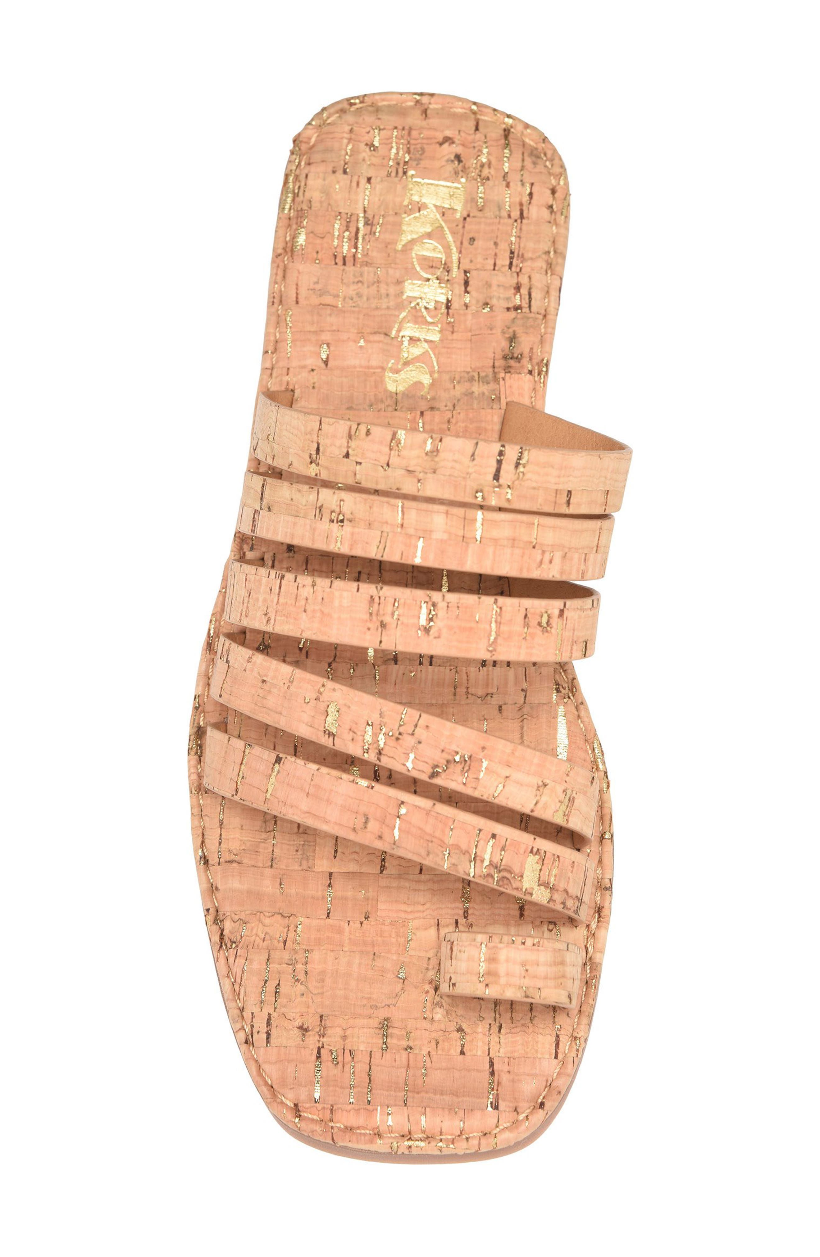 Marisol Toe Loop Slide Sandal, Alternate, color, CORK