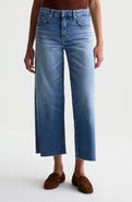AG Saige Raw Hem Ankle Wide Leg Jeans
