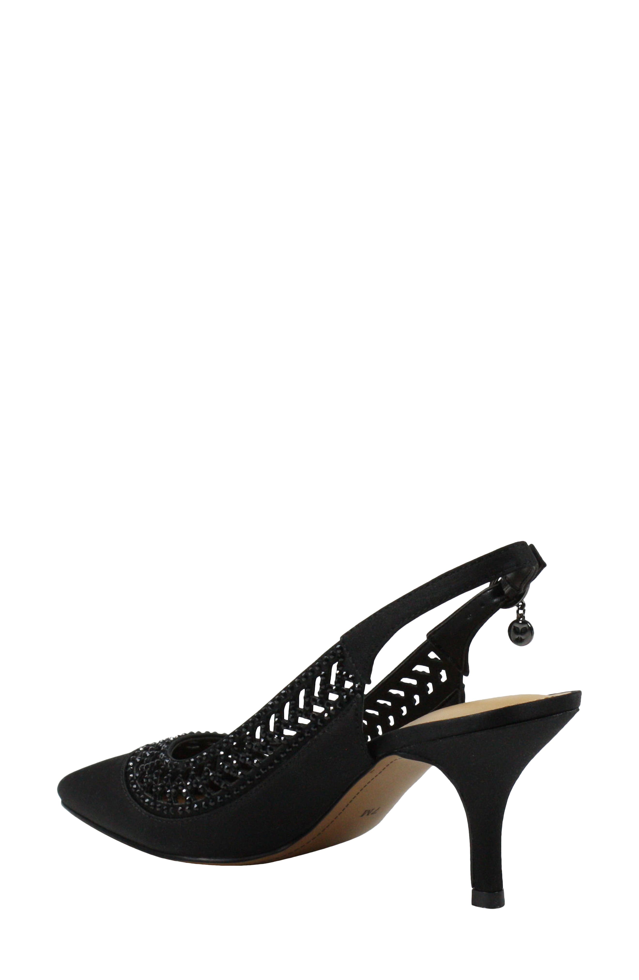 J. Reneé Naiara Crystal Embellished Slingback Pointed Toe Pump, Alternate, color, 