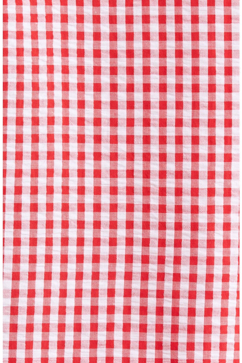 Gingham Seersucker Pajamas, Alternate, color, RED COMBO