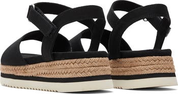 Kids' Diana Ankle Strap Espadrille Platform Wedge Sandal