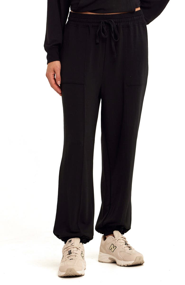 Threads 4 Thought Lottie Terry Sweatpants, Main, color, Black