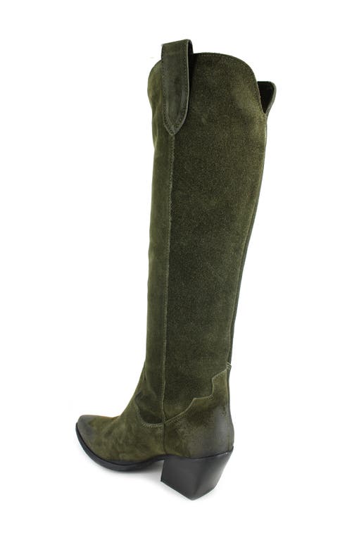Zigi Valezka Knee High Boot In Green