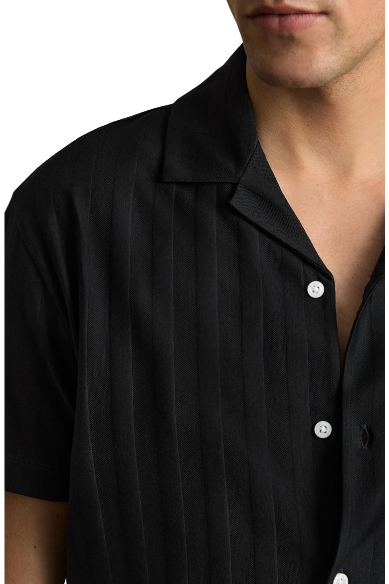 Sampson Short Sleeve Woven Shirt, Alternate, color, BLACK