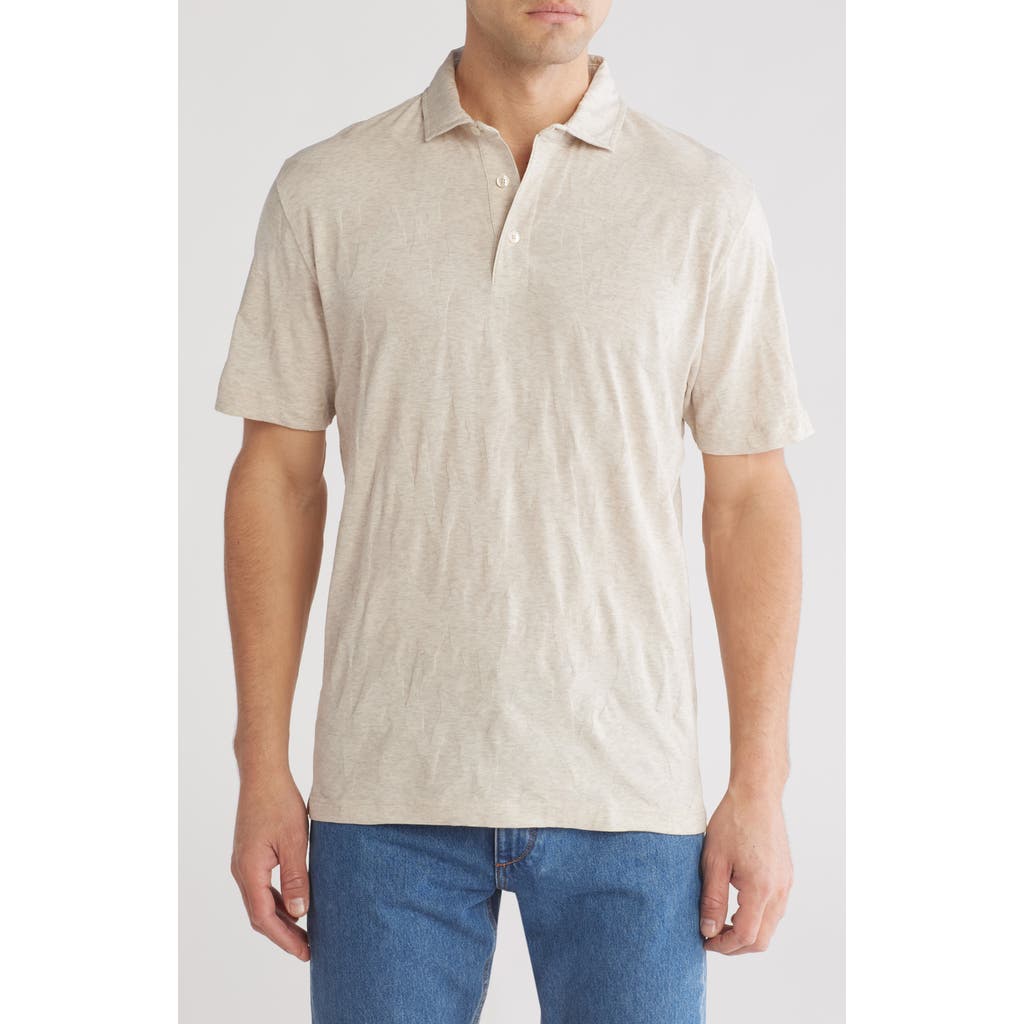 Rodd & Gunn Torbay Cotton Polo In Oatmeal Marble