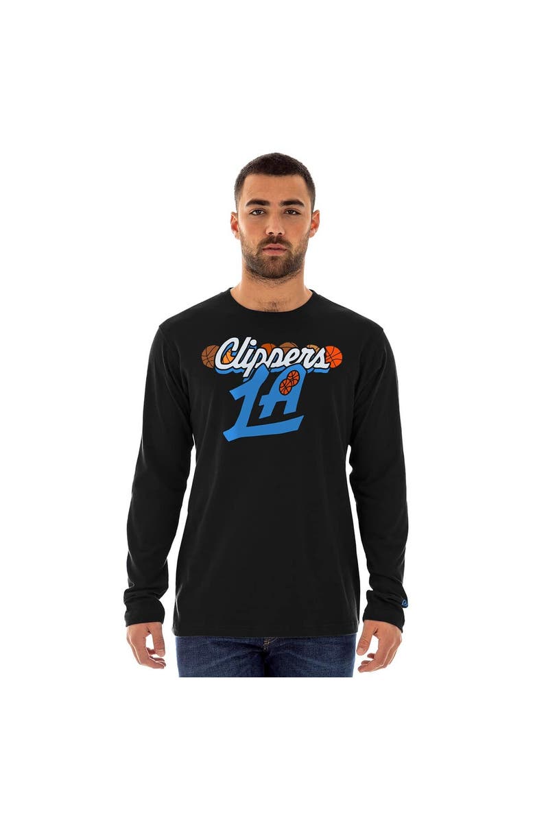 New Era Men's New Era  Black LA Clippers 2024/25 City Edition Long Sleeve T-Shirt, Alternate, color, 