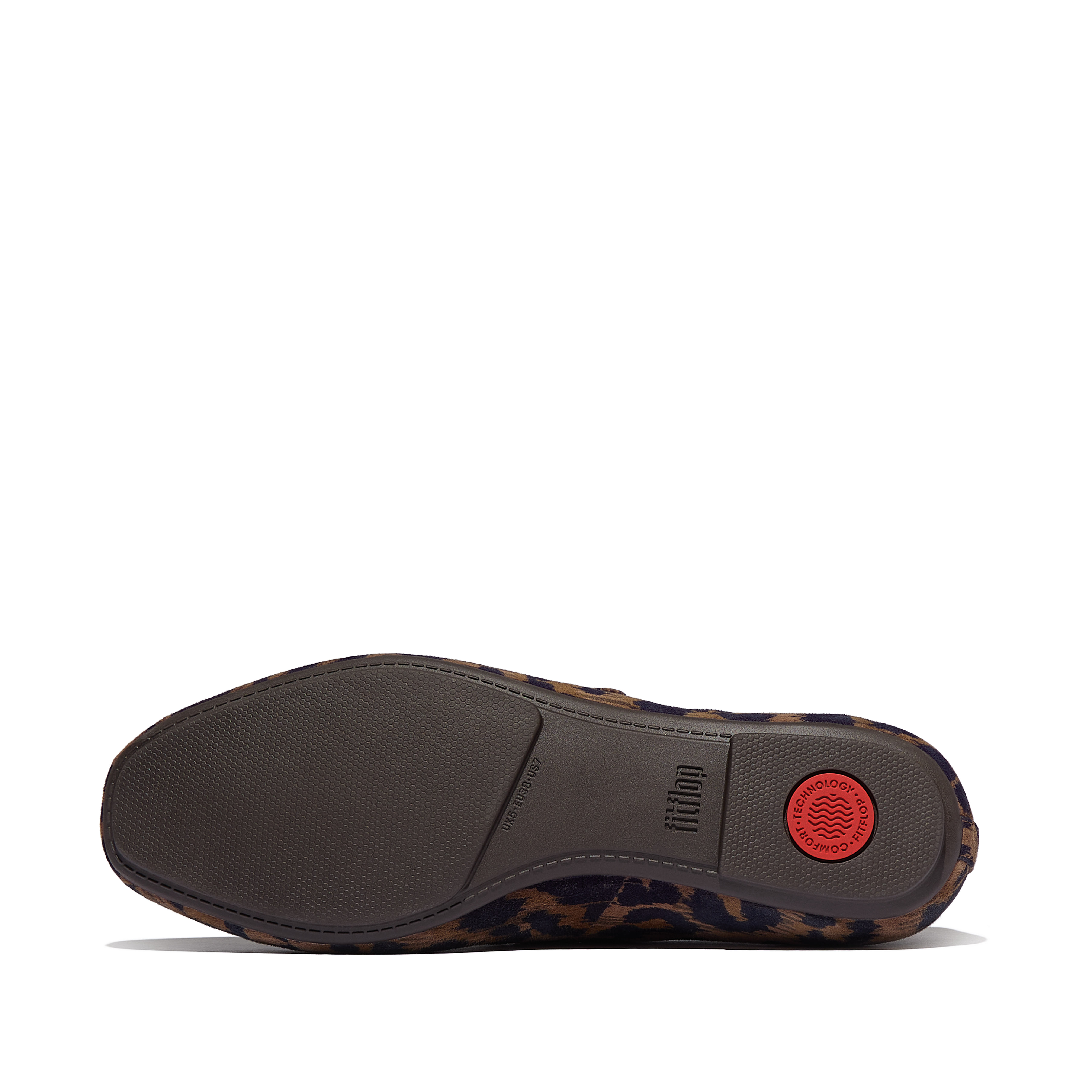 FitFlop Delicato Leopard Suede Mary Janes, Alternate, color, Chocolate Mix