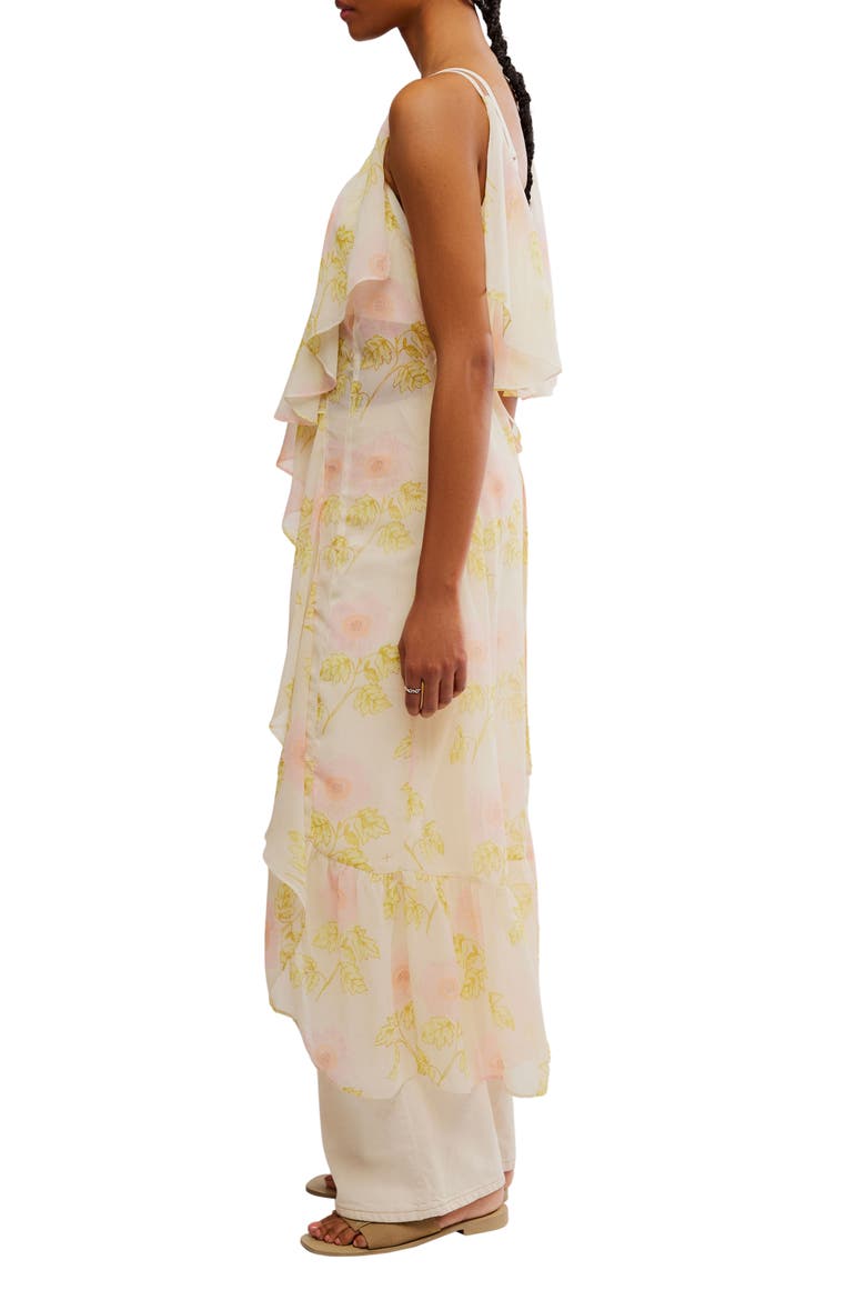 Sunfaded Floral Maxi Tunic, Alternate, color, TEA COMBO - SUNFADED