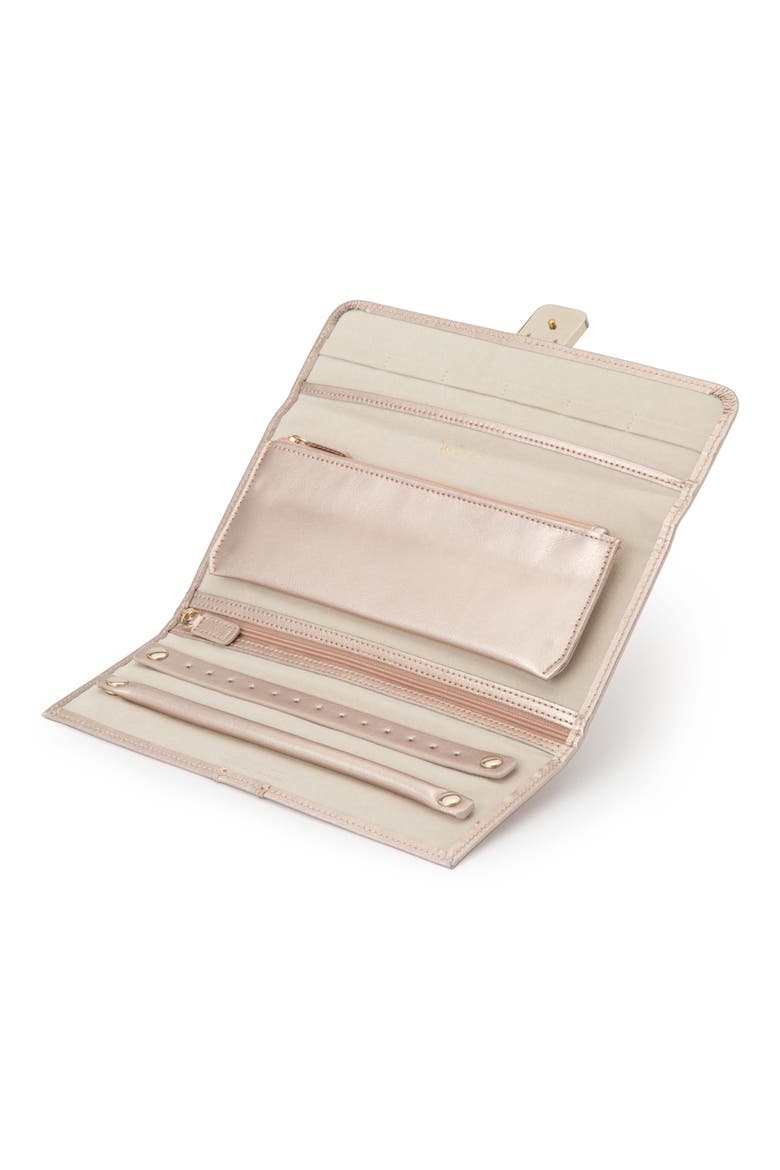 Palermo Jewelry Roll, Alternate, color, ROSE GOLD