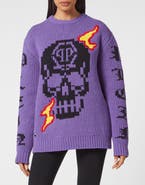 PHILIPP PLEIN Pullover Round Neck Skull Women