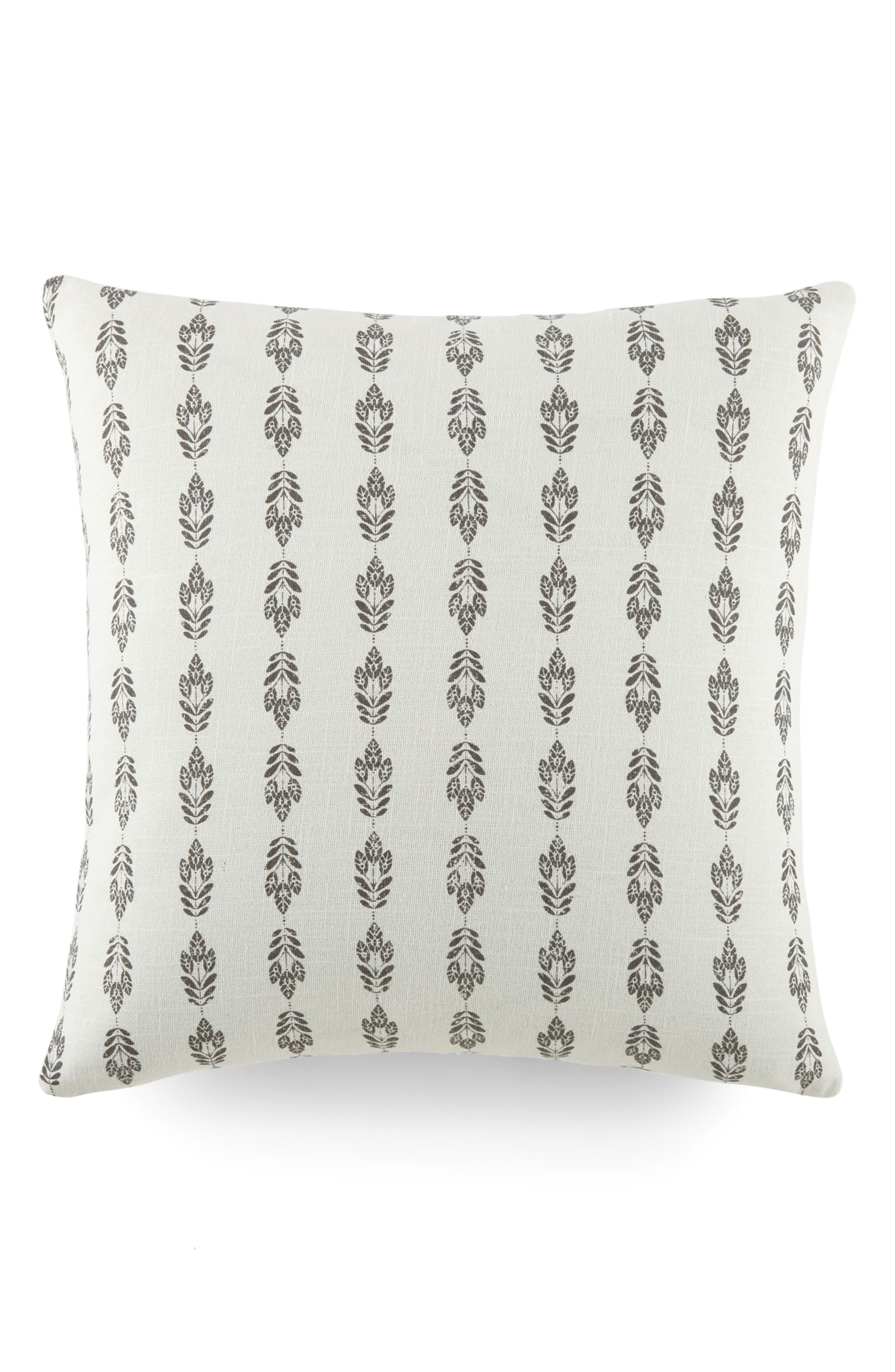 HOMESPUN Folk Leaves Cotton Throw Pillow