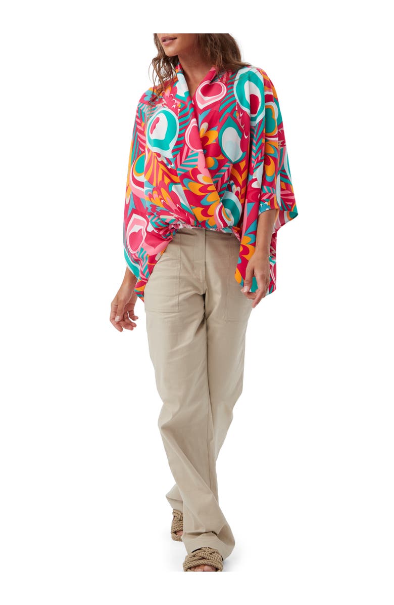 Trina Turk Concourse Oversized Surplice Top, Alternate, color, 