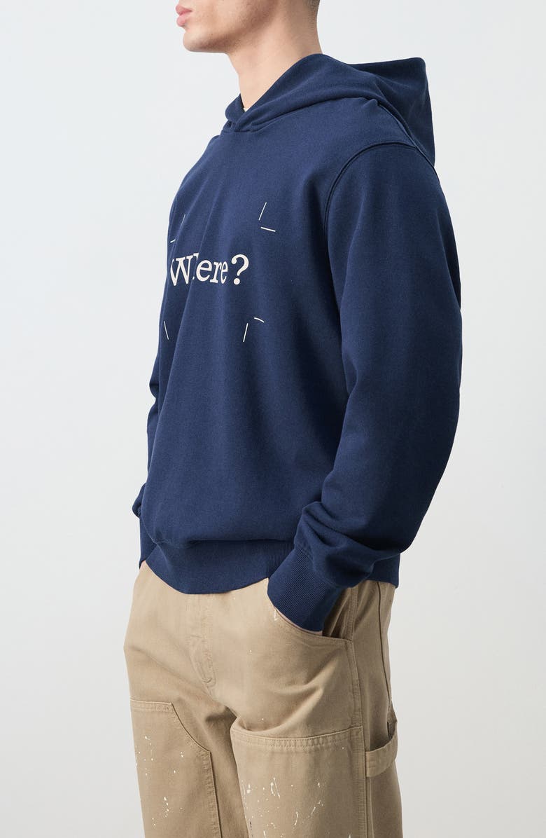 MANGO x Fantastic Man Where? Graphic Hoodie, Alternate, color, Ink Blue