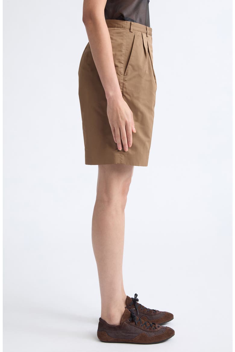 Pleated Radzmir Bermuda Shorts, Alternate, color, CHOCOLATE PLUM