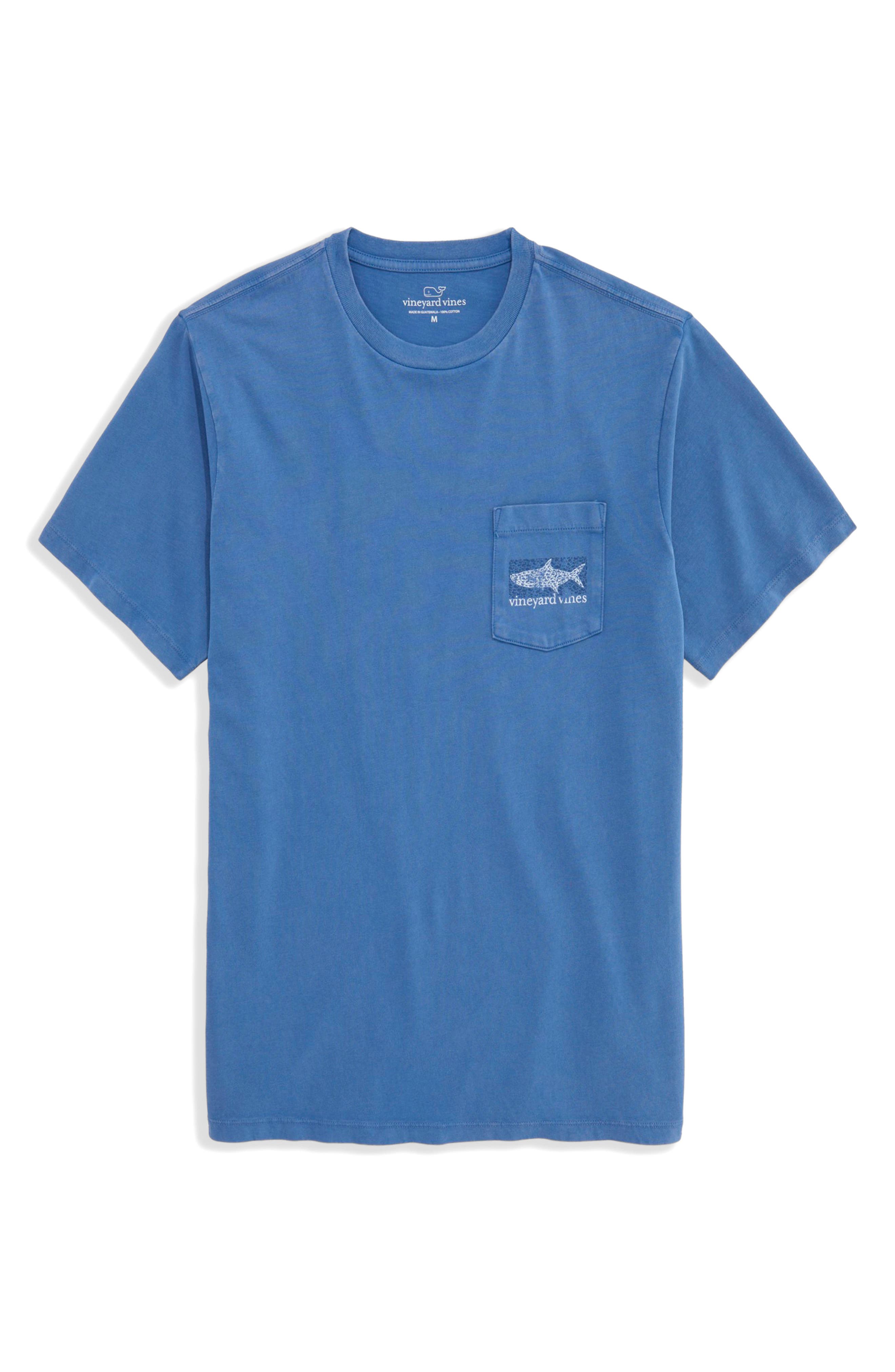 vineyard vines Drift Dye Tarpon Whale Cotton Graphic Pocket T-Shirt