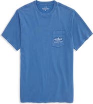 vineyard vines Drift Dye Tarpon Whale Cotton Graphic Pocket T-Shirt