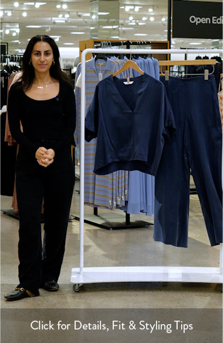 Washable Silk Crossover Pajamas, sales video thumbnail