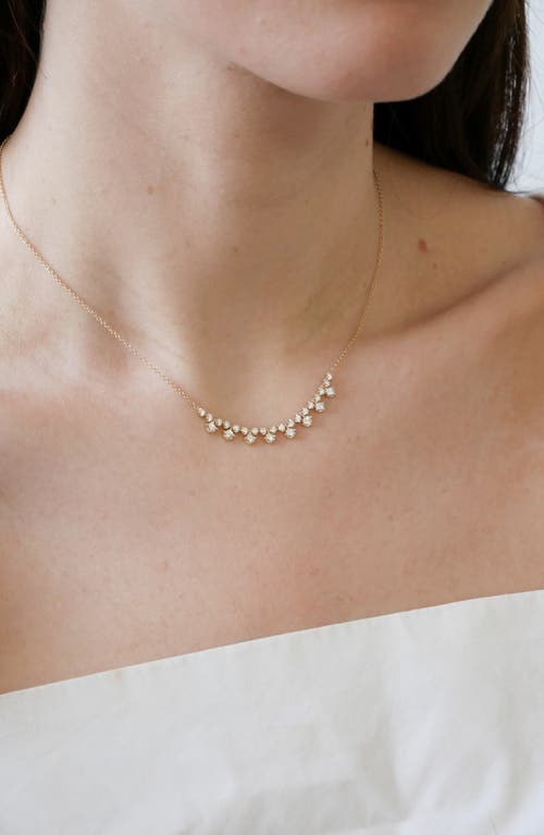 Ef Collection Kate Diamond Frontal Necklace In Gold