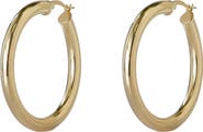 Argento Vivo Sterling Silver Tubular Hoop Earrings