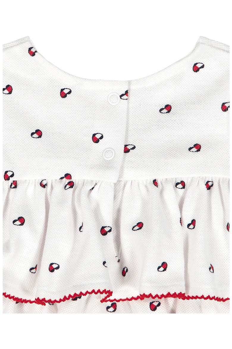 Tommy Heart Logo Bubble Bodysuit & Headband Set, Alternate, color, WHITE