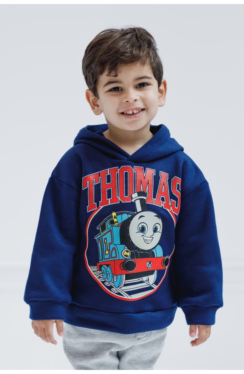 THOMAS & FRIENDS Fleece Hoodie, Alternate, color, Thomas Navy Blue