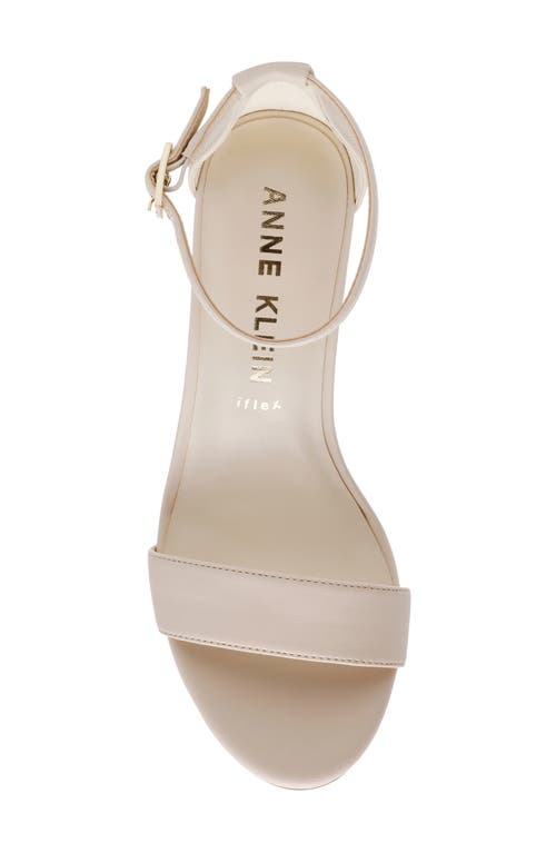 Anne Klein Kourtney Ankle Strap Sandal In Neutral