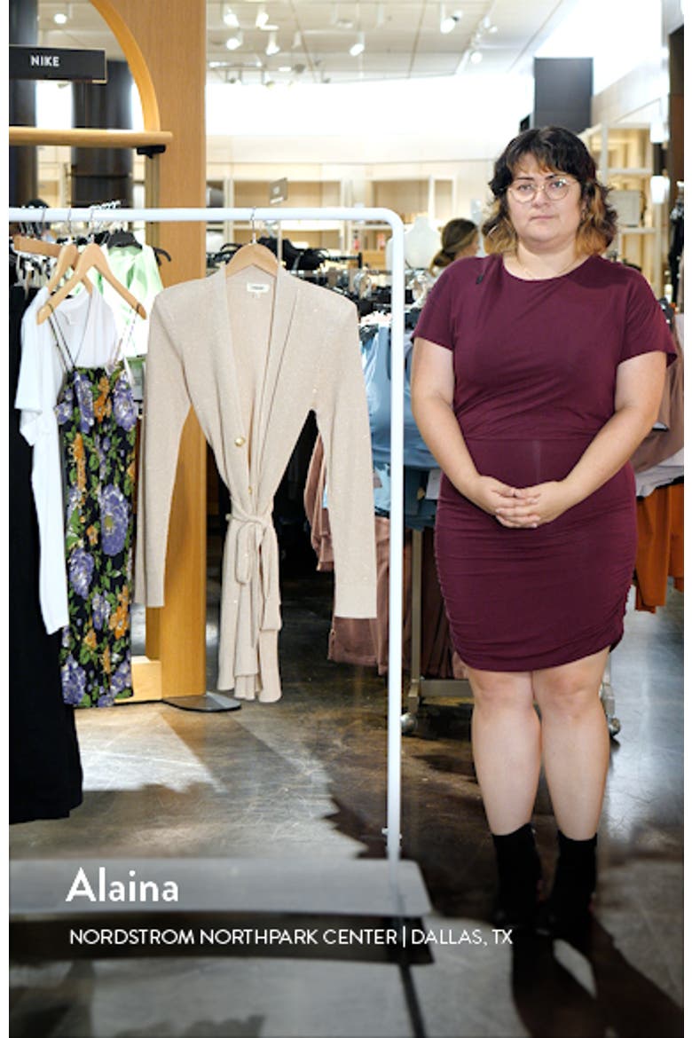 Noe Metallic Double Breasted Rib Cardigan video