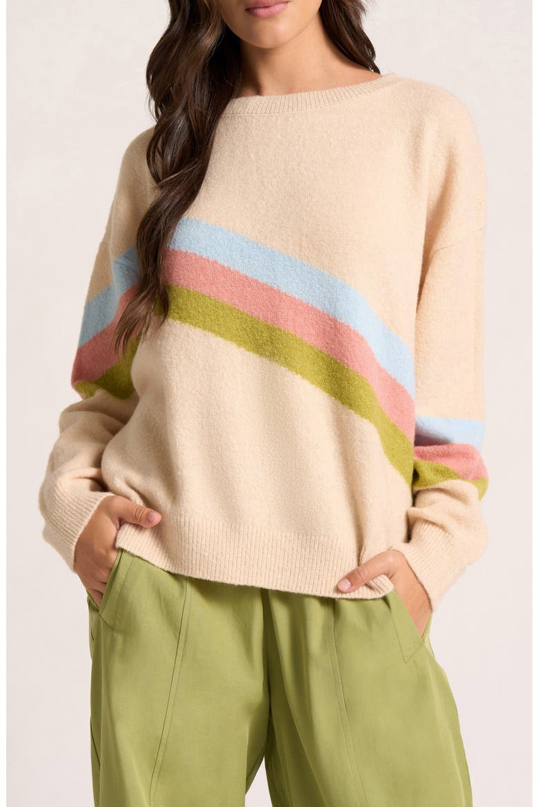 Jules Colorblock Sweater, Main, color, IVORY