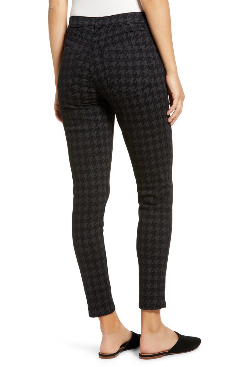 Ab-Solution Side Zip Crop Skinny Jeans (Nordstrom Exclusive), Alternate, color, BLACK