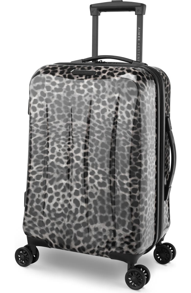 Aimee Kestenberg Jewel Strut Runway Spots 20-Inch Hardside Spinner Suitcase, Alternate, color,