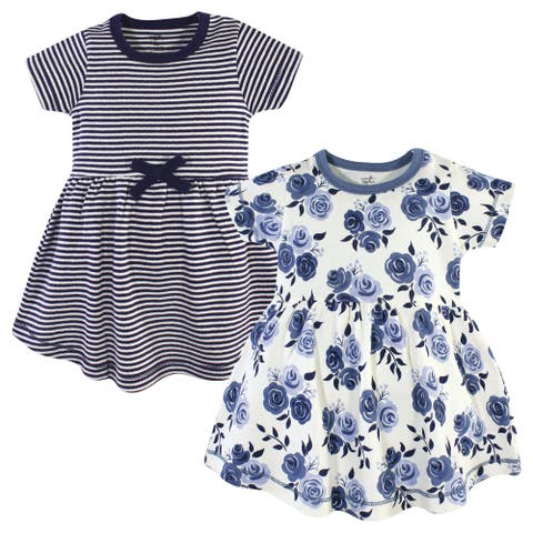 Organic Cotton Short-Sleeve and Long-Sleeve Dresses (Toddler, Little Kid & Big Kid)