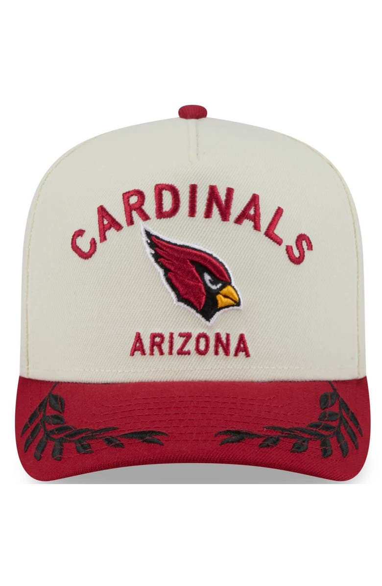 New Era Men's New Era  Cream/Cardinal Arizona Cardinals 2025 NFL Draft A-Frame 9FIFTY Snapback Hat, Alternate, color, 