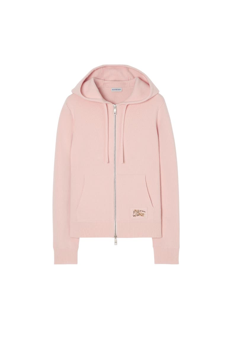 Cashmere Blend Zip Hoodie, Alternate, color, Bouquet pink