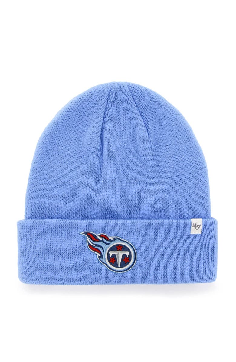 '47 Men's '47 Light Blue Tennessee Titans Secondary Basic Cuffed Knit Hat, Main, color, Light Blue