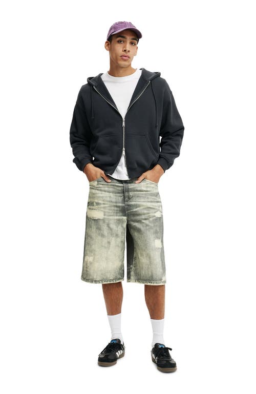Cotton On Super Baggy Jort In Green