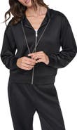 DKNY Chain Cord Front Zip Hoodie