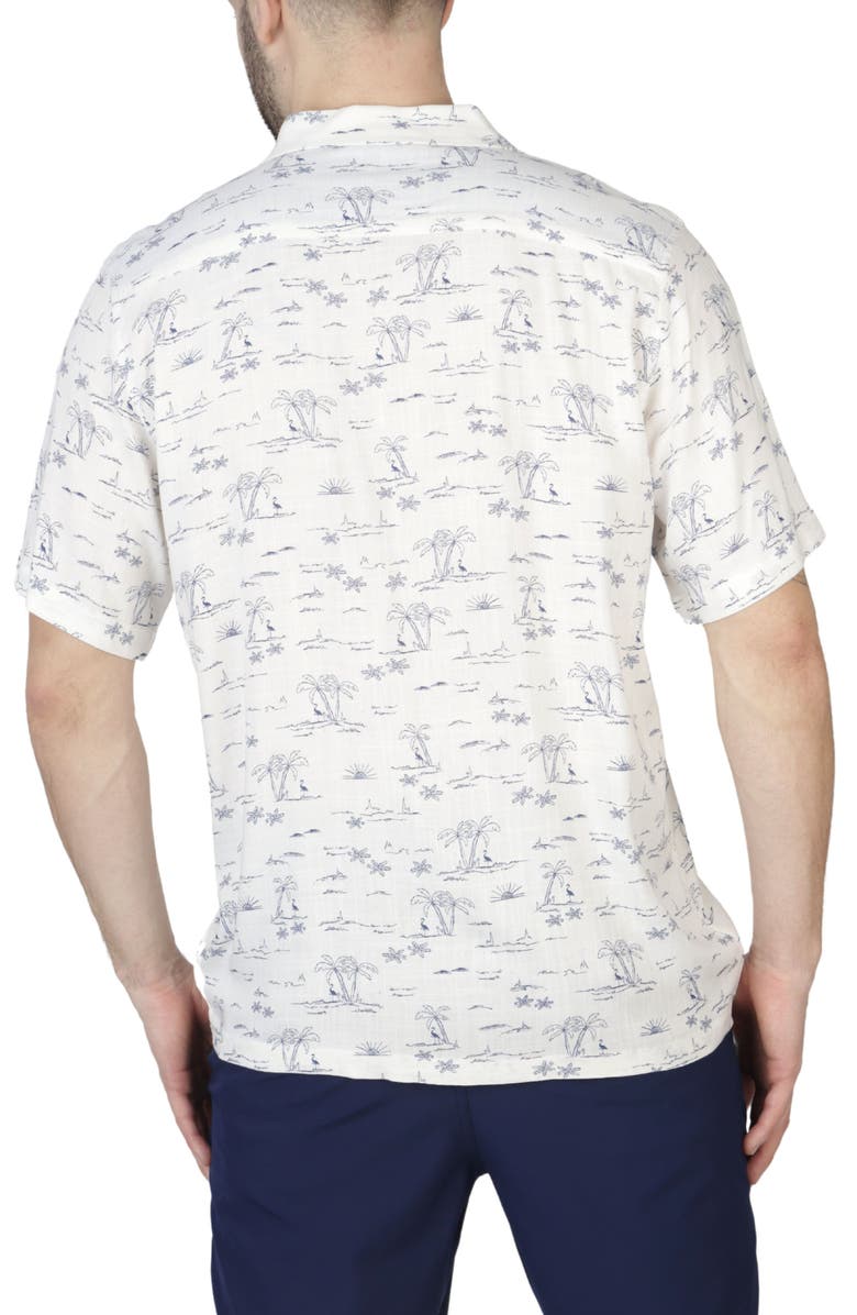 TailorByrd Palm Tree Camp Shirt, Alternate, color, 